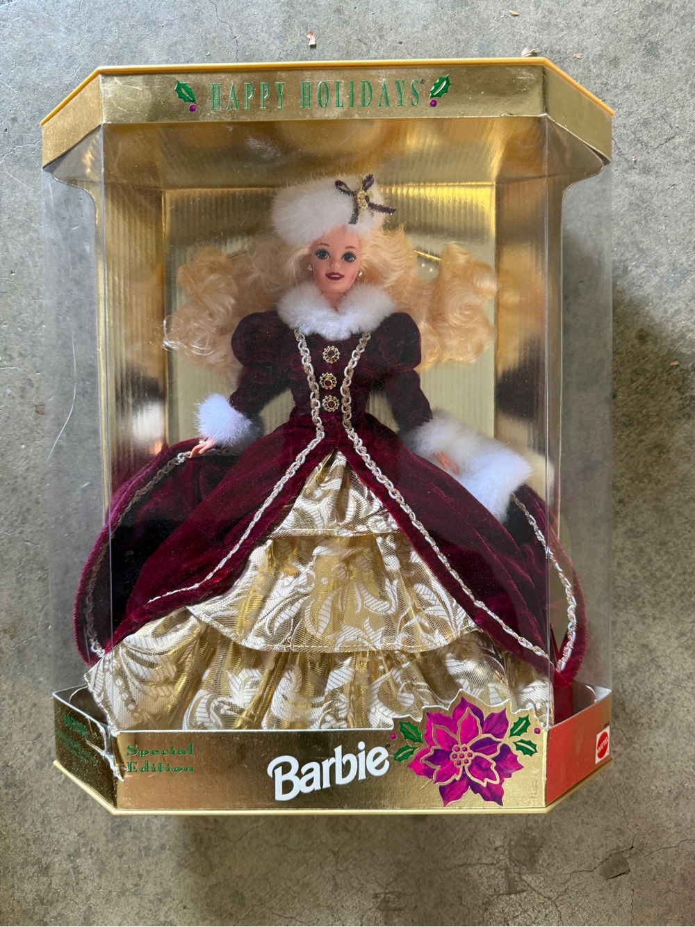 1996 Barbie Special Edition Doll - Burgundy, Gold & White